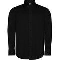 Camisa Hombre Manga Larga Tejido Stretch Negro 2XL