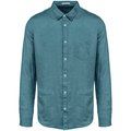 Camisa de lino hombre Adriatic Blue M