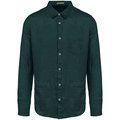 Camisa de lino hombre Amazon Green XS