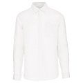 Camisa de lino hombre White L