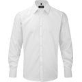 Camisa de manga larga para hombre tejido espiga White L