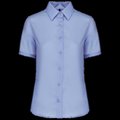 Camisa de mujer sin arrugas Azul 4XL