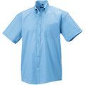 Camisa non-iron con bolsillo pecho Azul L