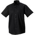 Camisa non-iron con bolsillo pecho Negro 4XL