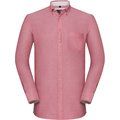 Camisa Oxford efecto lavado Oxford Red / Cream XXL