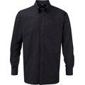 Camisa Oxford hombre planchado mínimo Black S