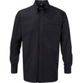 Camisa Oxford hombre planchado mínimo Negro 5XL