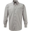 Camisa Oxford hombre planchado mínimo Silver XL