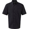 Camisa Oxford DE manga corta hombre Black XXL