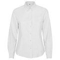 Camisa Oxford Mujer Entallada Manga Larga Blanco S