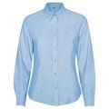 Camisa Oxford Mujer Entallada Manga Larga CELESTE S