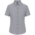 Camisa oxford mujer manga corta Gris M