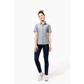 Camisa oxford mujer manga corta