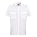 Camisa de Piloto para hombre fácil cuidado White 15 UK