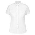 Camisa piloto manga corta mujer White XXL