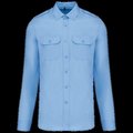 Camisa de piloto manga larga para hombre Sky Blue L