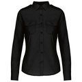 Camisa piloto manga larga mujer Black XXL