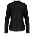 Camisa piloto manga larga mujer Negro M