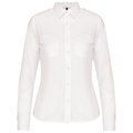 Camisa piloto manga larga mujer White XL