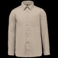 Camisa de polialgodón hombre Beige 3XL