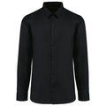 Camisa popelina algodón hombre Black 3XL