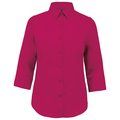 Camisa popelina media manga mujer Fuchsia S