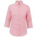 Camisa popelina media manga mujer Pale Pink XXL