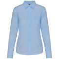 Camisa popelina polialgodón mujer Azul L