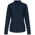 Camisa popelina polialgodón mujer Azul L