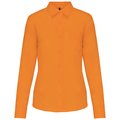 Camisa popelina polialgodón mujer Naranja 4XL