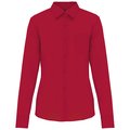 Camisa popelina polialgodón mujer Rojo L