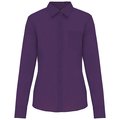 Camisa popelina polialgodón mujer Violeta 3XL