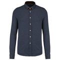 Camisa punto Jacquard Manga Larga Jacquard blue XXL