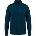 Camisa punto jersey algodón Peacock Blue M