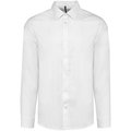 Camisa tejido oxford de manga larga Blanco 3XL