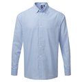 Camisa Vichy manga larga Light Blue / White M