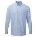 Camisa Vichy manga larga Light Blue / White S