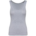 Camiseta 100% algodón de tirantes mujer Gris M