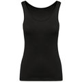 Camiseta 100% algodón de tirantes mujer Negro M