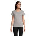 Camiseta Ajustada Algodón Mujer Gris XXL