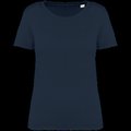 Camiseta ajustada algodón orgánico mujer Azul XS