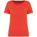 Camiseta ajustada algodón orgánico mujer Rojo M