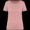 Camiseta ajustada algodón orgánico mujer Rosa XL