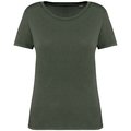 Camiseta ajustada algodón orgánico mujer Verde L