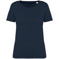 Camiseta ajustada algodón orgánico mujer Washed Navy Blue XS