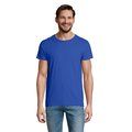 Camiseta ajustada de cuello redondo para hombre Azul Royal 4XL