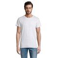 Camiseta ajustada de cuello redondo para hombre Ceniza S