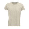 Camiseta ajustada de cuello redondo para hombre Heather Beige XL