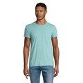 Camiseta ajustada de cuello redondo para hombre Heather Light Green XXL