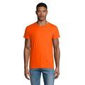 Camiseta ajustada de cuello redondo para hombre Naranja 3XL